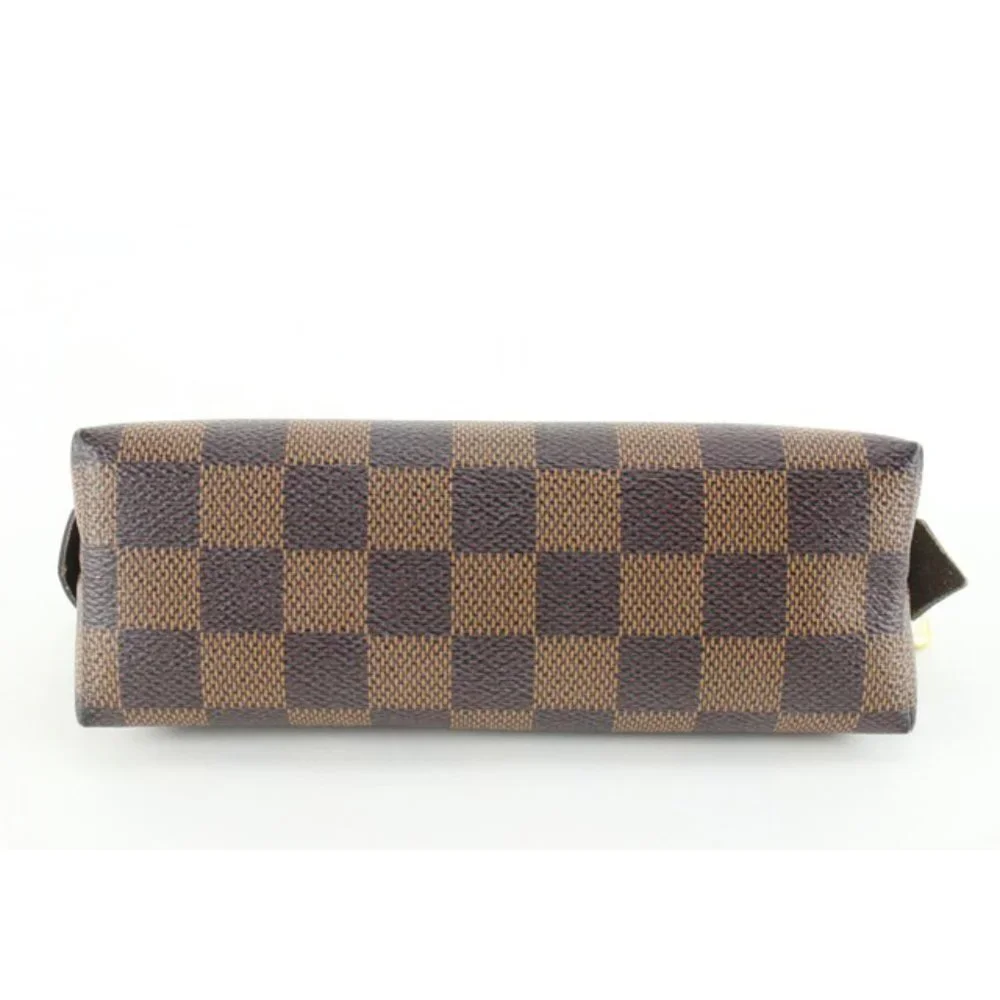 Louis Vuitton Damier Ebene Cosmetic Pouch PM Demi Ronde 99lk830s